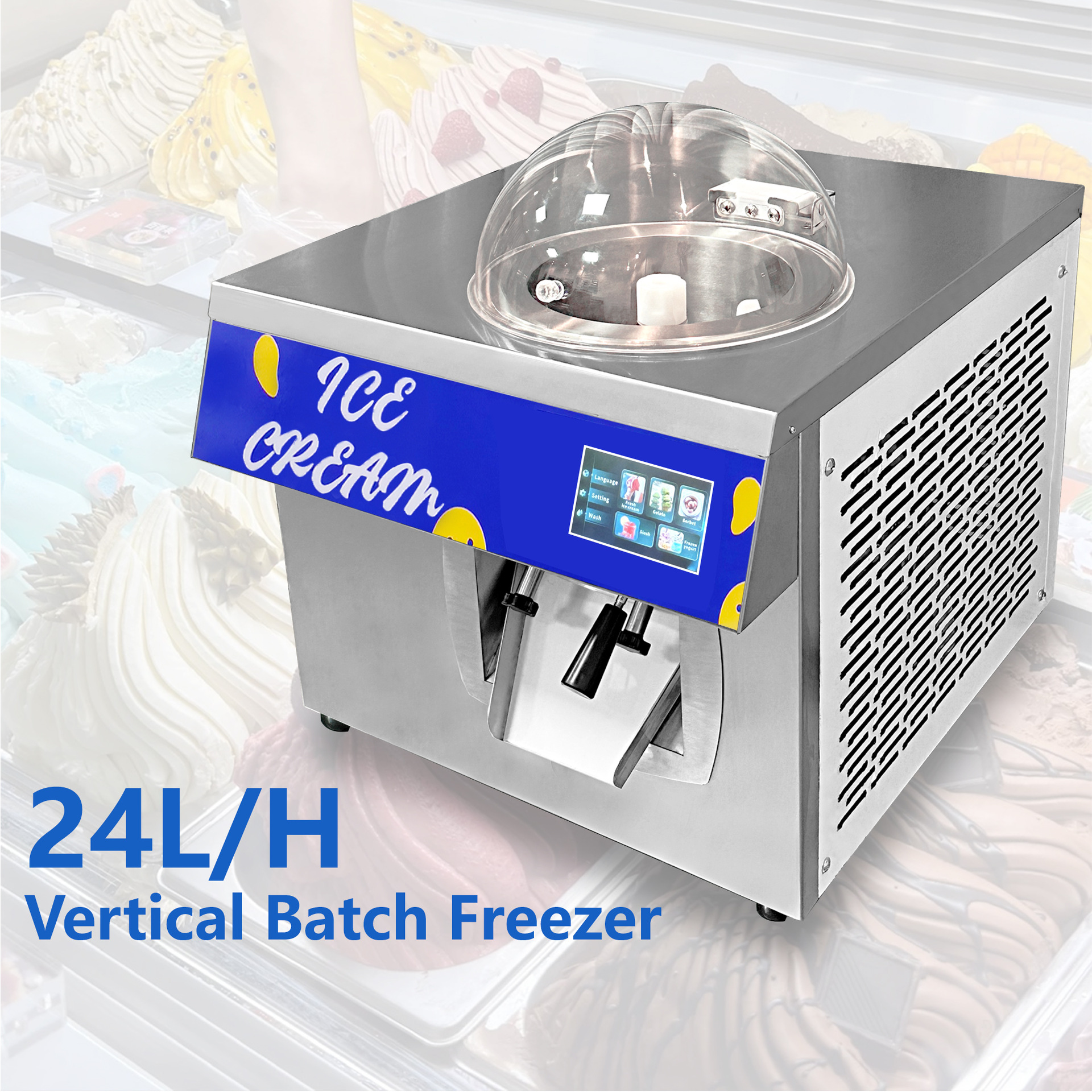 Equipment Of Coffee Shop - 24L/H Ice Cream Machine, Coffee Shop