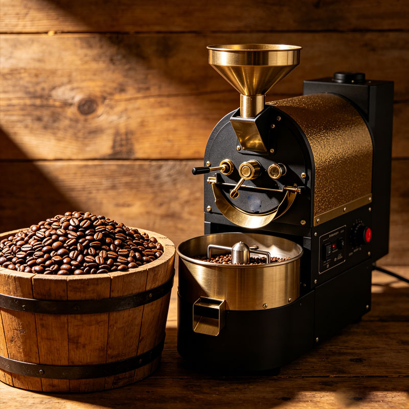 Equipment Of Coffee Shop - Drum Coffee Roaster Commercial Coffee Bean