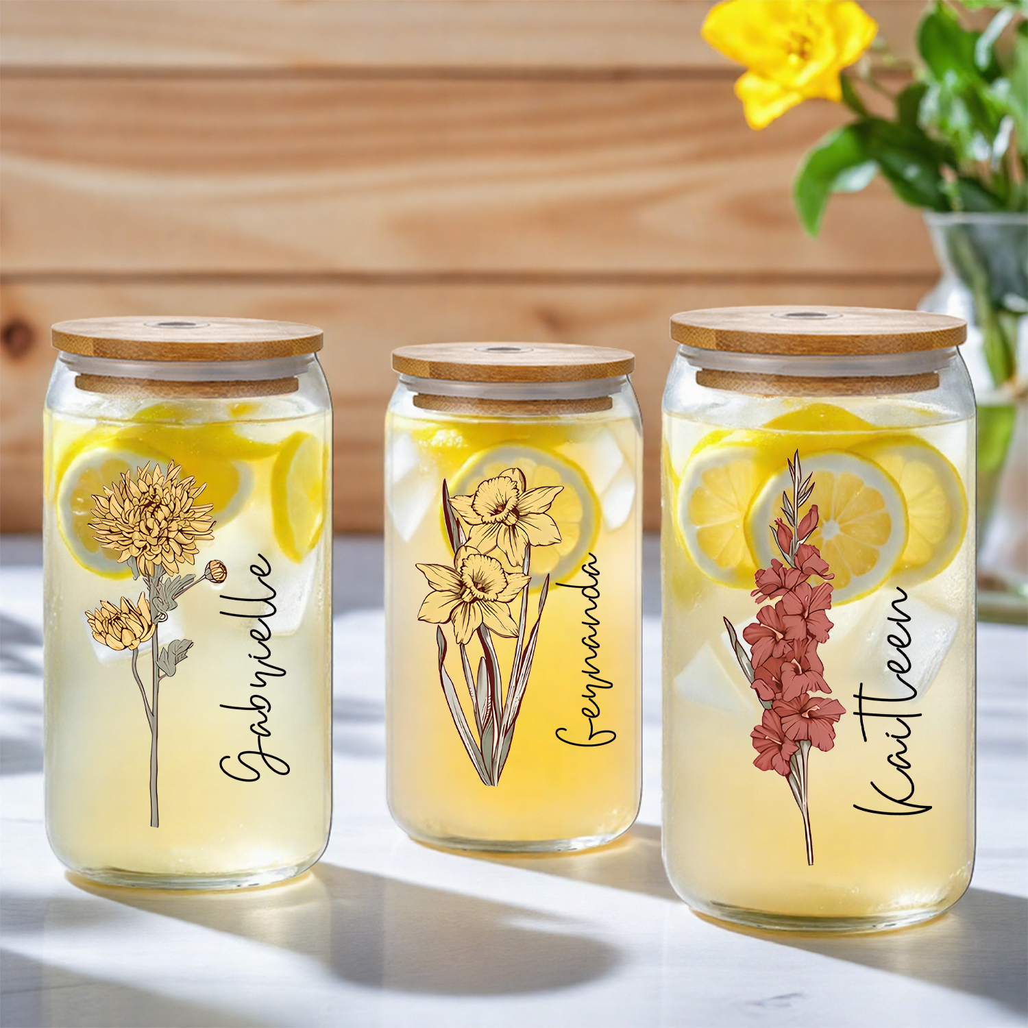 Personalized Floral Retro Iced - Coffee Equipment Gift recension och pris