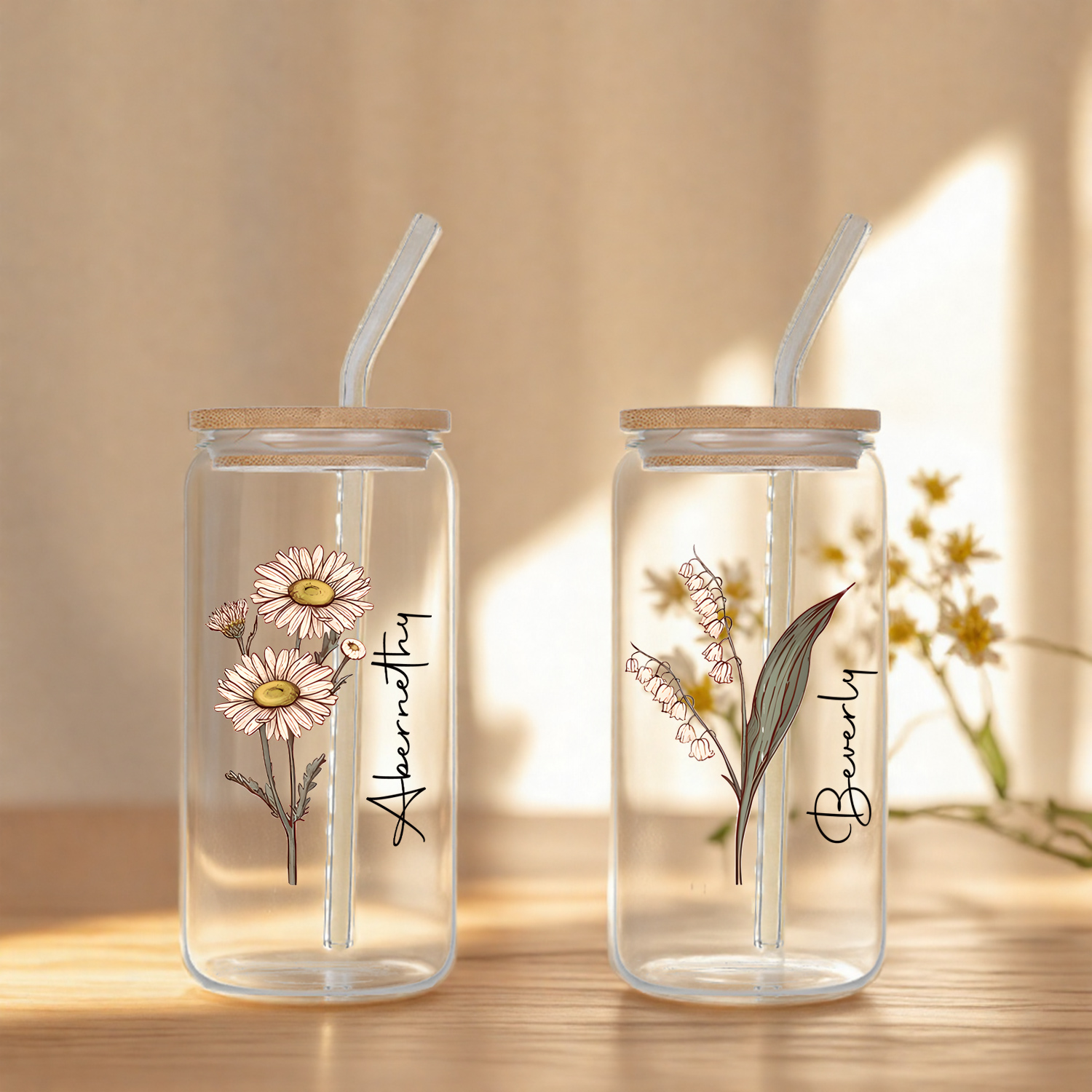 Personalized Floral Retro Iced - Coffee Equipment Gift recension och pris