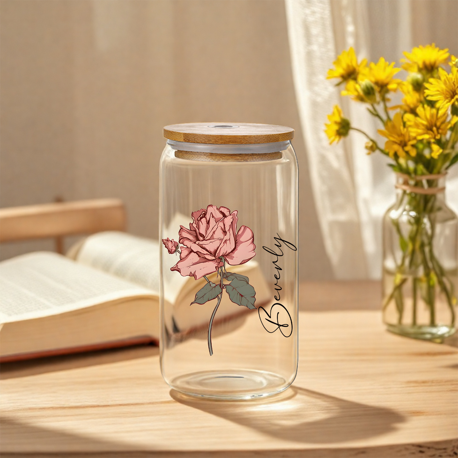 Personalized Floral Retro Iced - Coffee Equipment Gift recension och pris