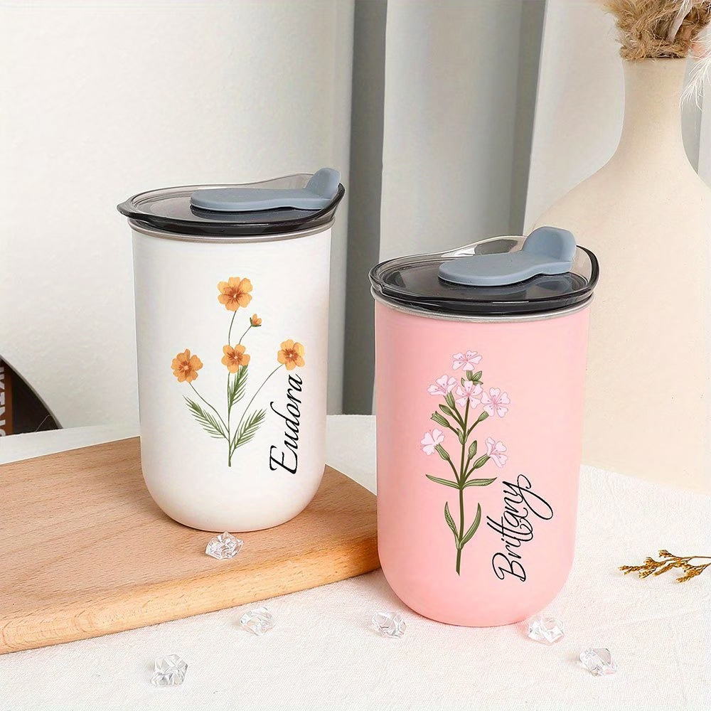 Customized birthday floral mug - Coffee Equipment Gift recension och pris